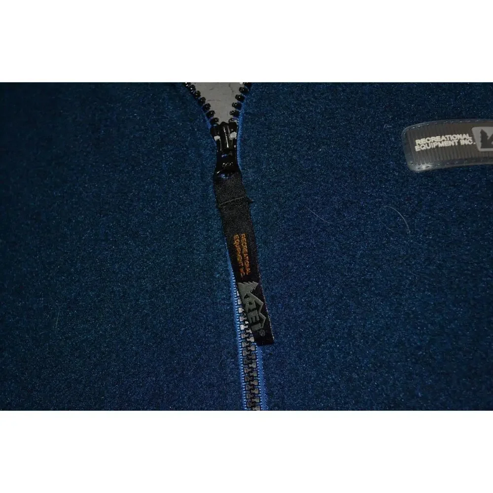 40661 REI Fleece Jacket Vest Polartec Blue Polyester Size Small Mens - Picture 5 of 8